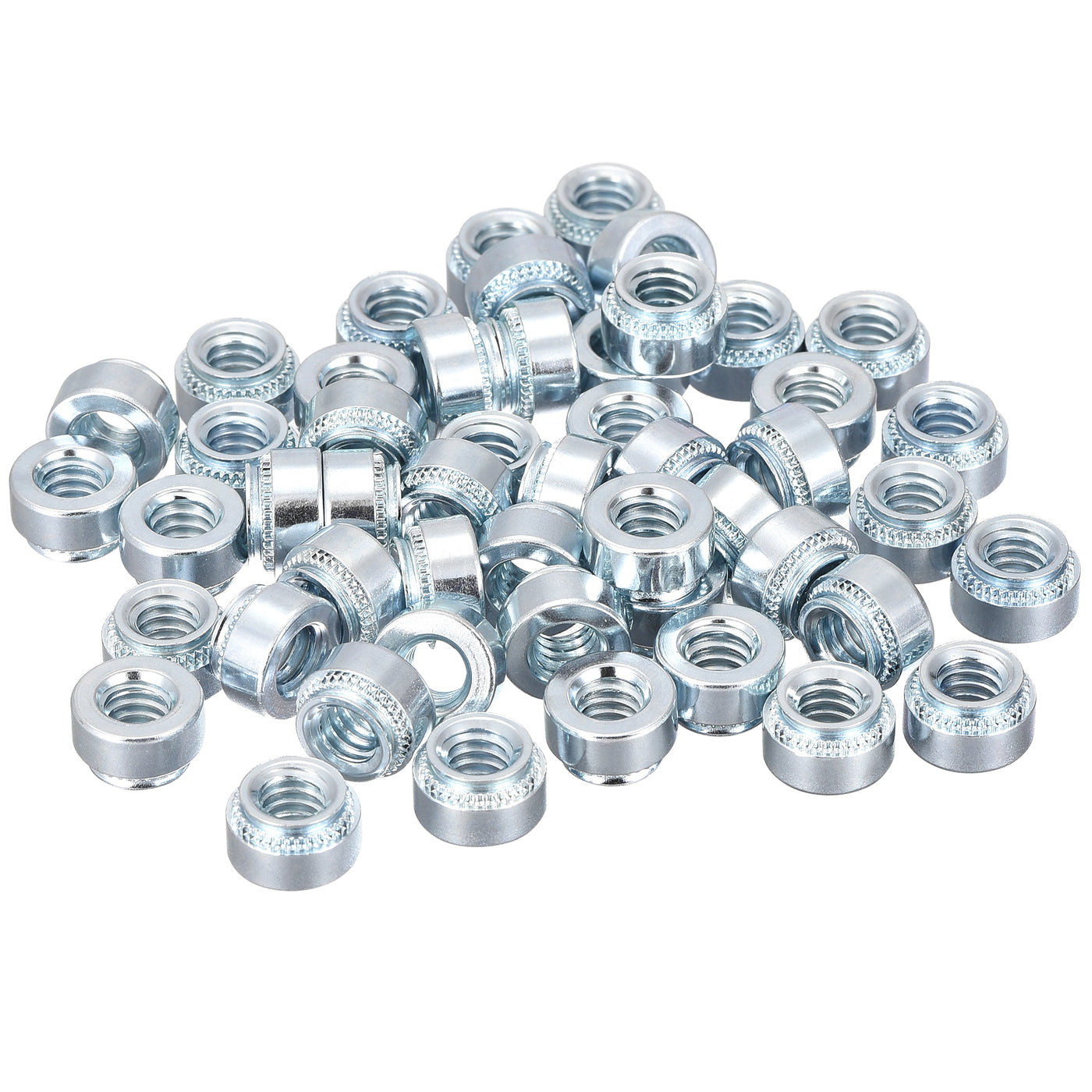 uxcell Uxcell Self -Clinching Nuts,1/4-20x5.59mm Carbon Steel Rivet Nut Fastener 50pcs