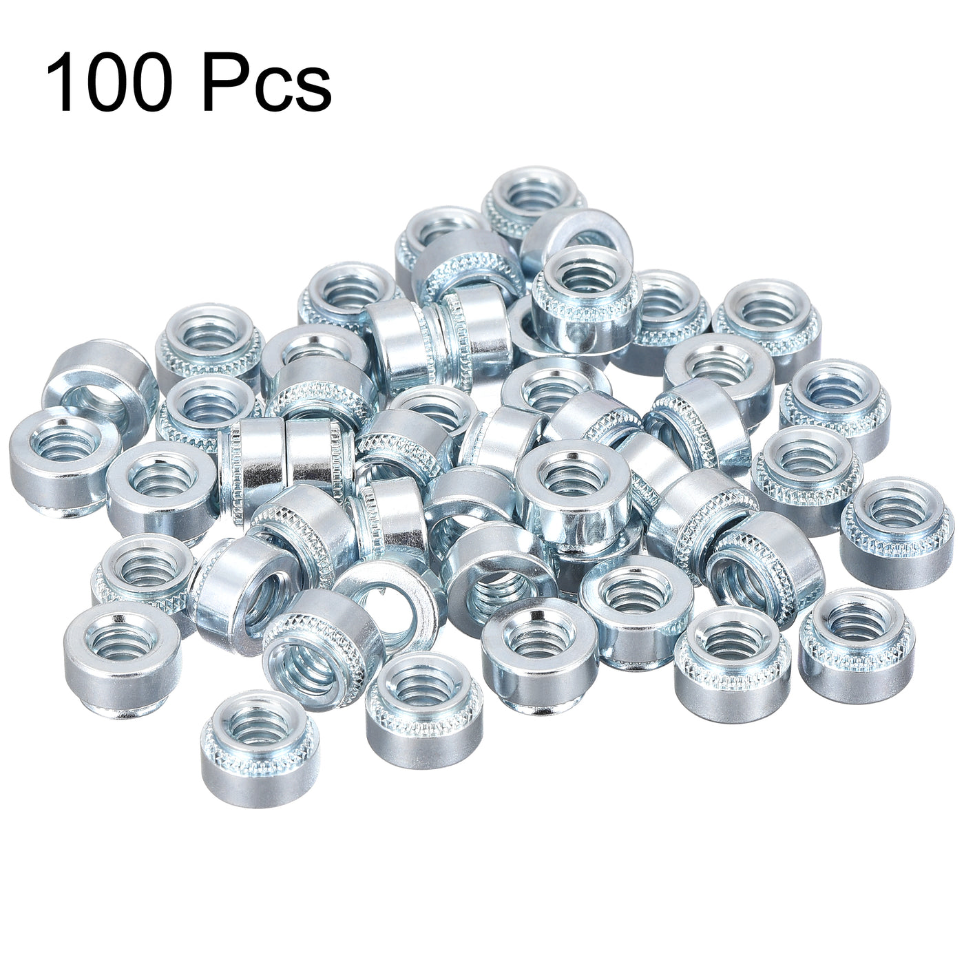 uxcell Uxcell Self -Clinching Nuts,1/4-20x5.59mm Carbon Steel Rivet Nut Fastener 100pcs