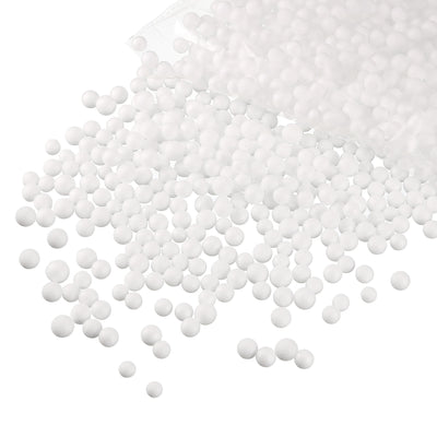 Harfington Uxcell Polystyrene Foam Ball Beads Round for the Arts, DIY Crafts, Party Decorations, Fillings of Vase Pillow