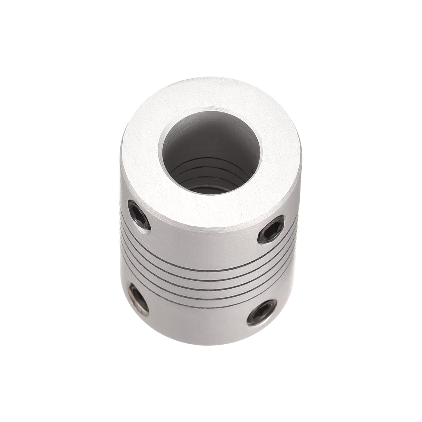 uxcell Uxcell 6.35mm to 10mm Aluminum Alloy Shaft Coupling Flexible Coupler L25xD19 2pcs