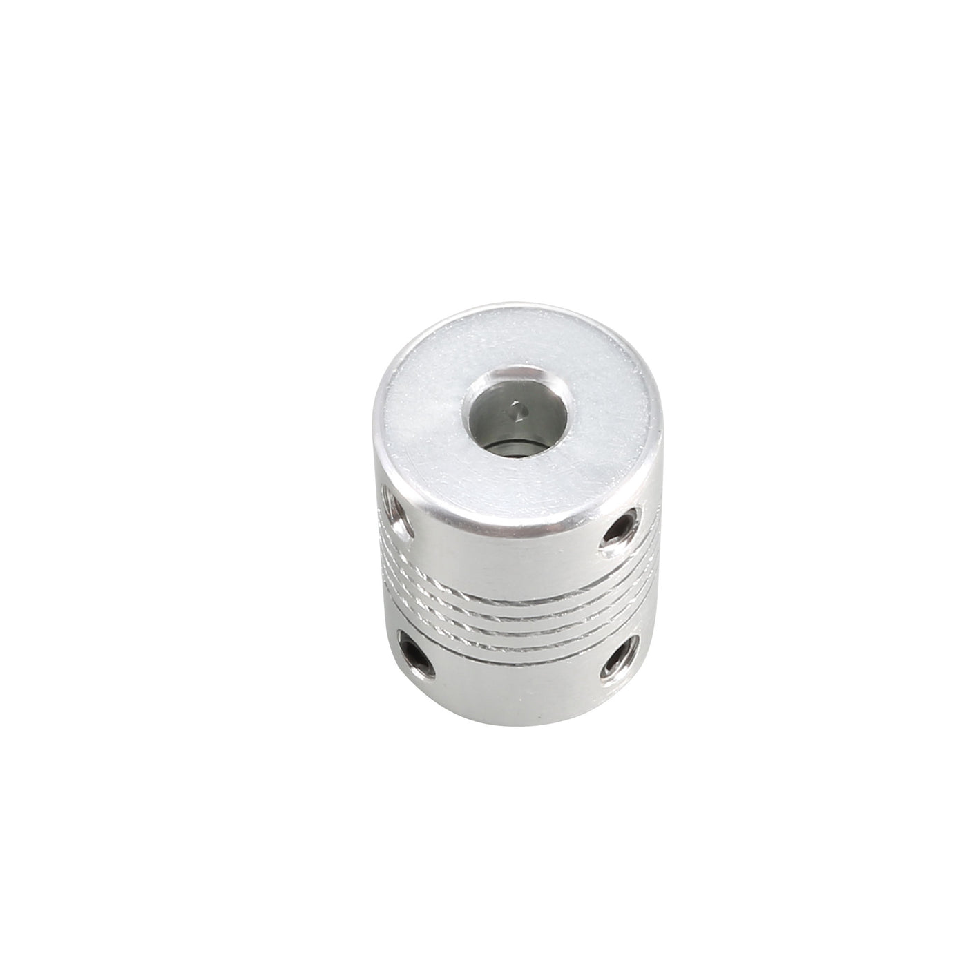 uxcell Uxcell 6.35mm to 8mm Aluminum Alloy Shaft Coupling Flexible Coupler L25xD19 Silver,5pcs