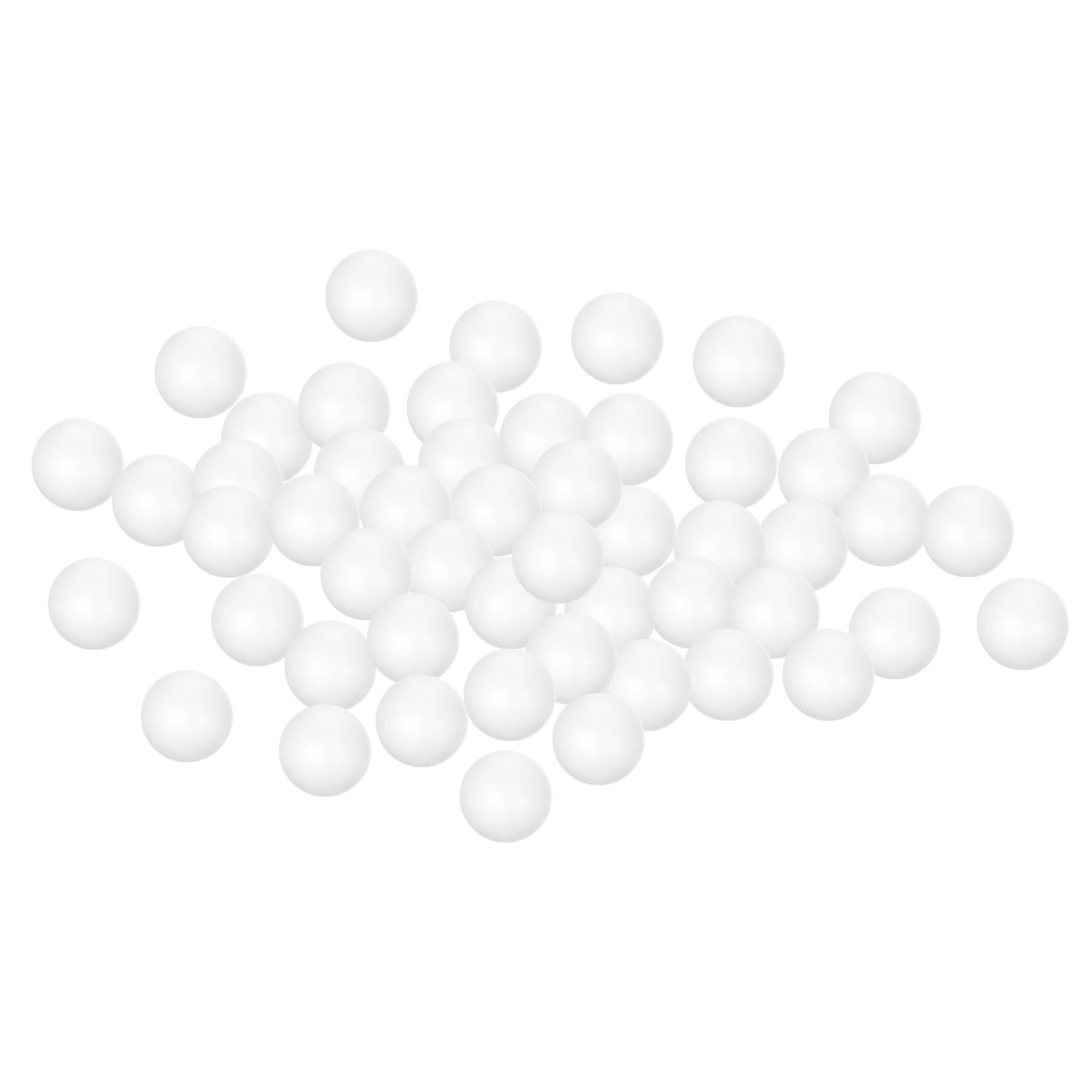 Uxcell Uxcell 100Pcs 1" White Polystyrene Foam Solid Balls for Crafts and Party Decorations