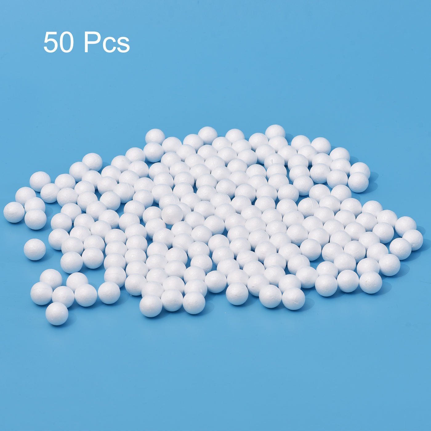 Uxcell Uxcell 50Pcs 1.5" White Polystyrene Foam Solid Balls for Crafts and Party Decorations