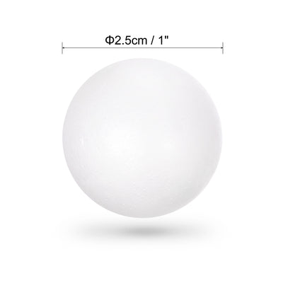 Harfington Uxcell 50Pcs 1.5" White Polystyrene Foam Solid Balls for Crafts and Party Decorations