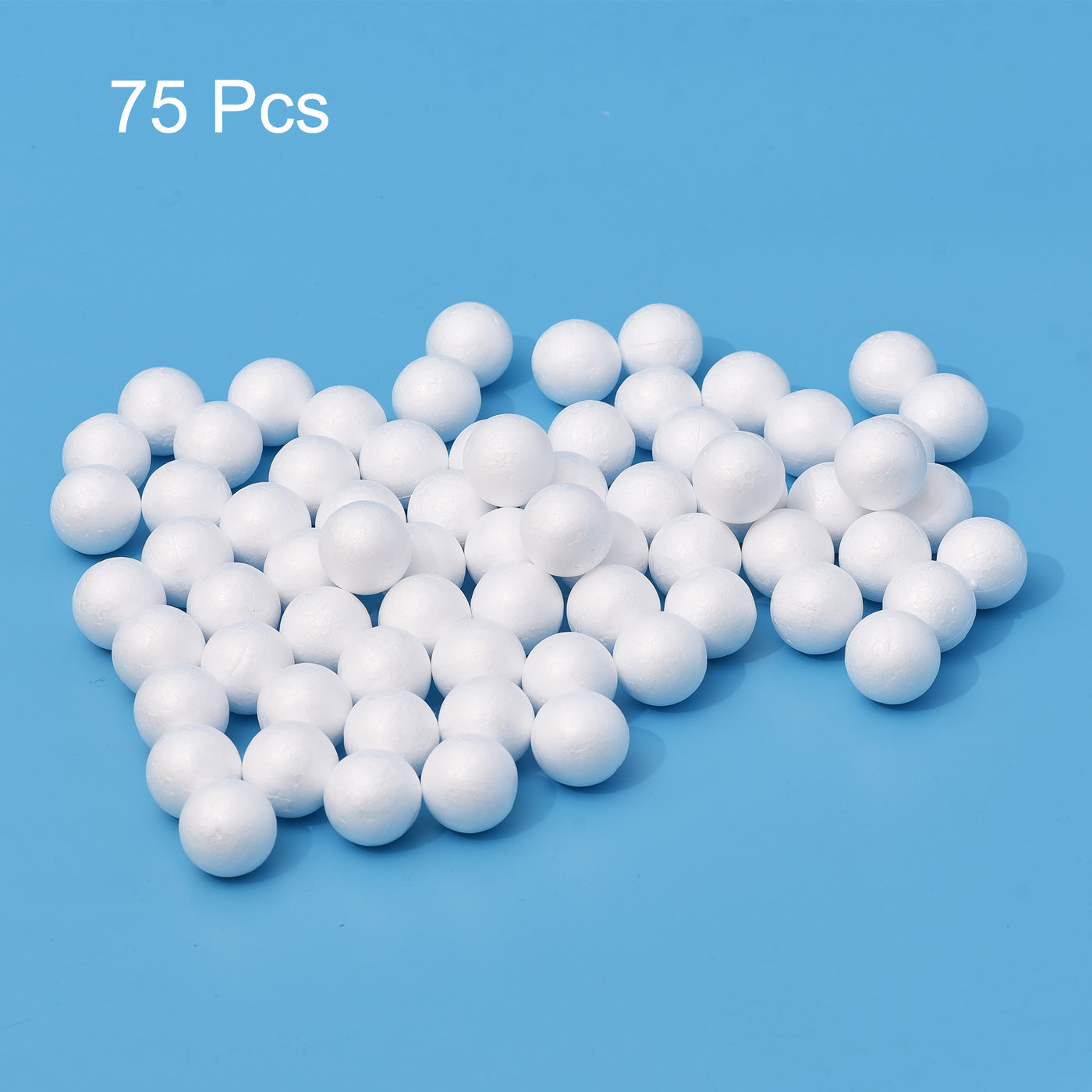 uxcell Uxcell 75Pcs 1.5" White Polystyrene Foam Solid Balls for Crafts and Party Decorations