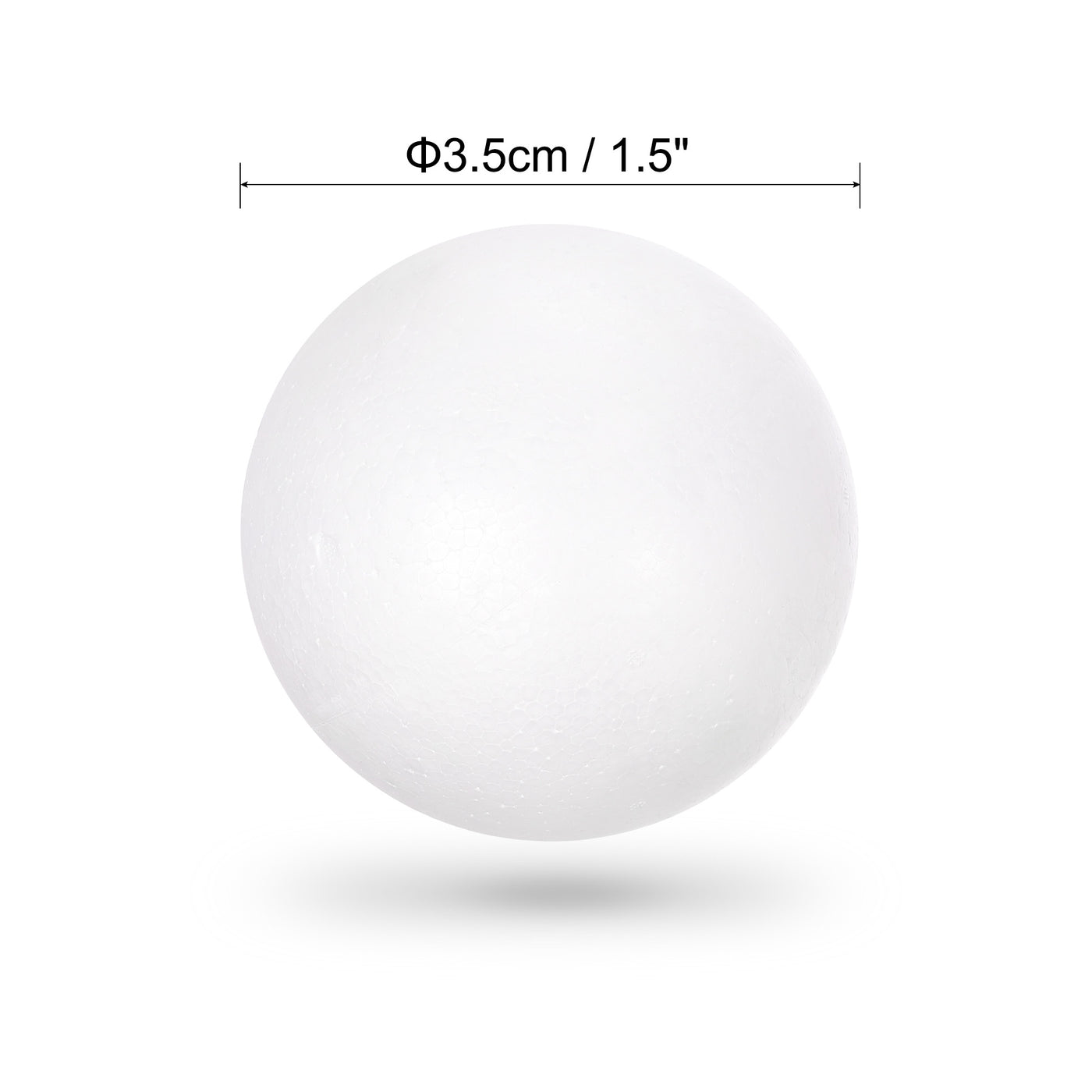 uxcell Uxcell 75Pcs 1.5" White Polystyrene Foam Solid Balls for Crafts and Party Decorations