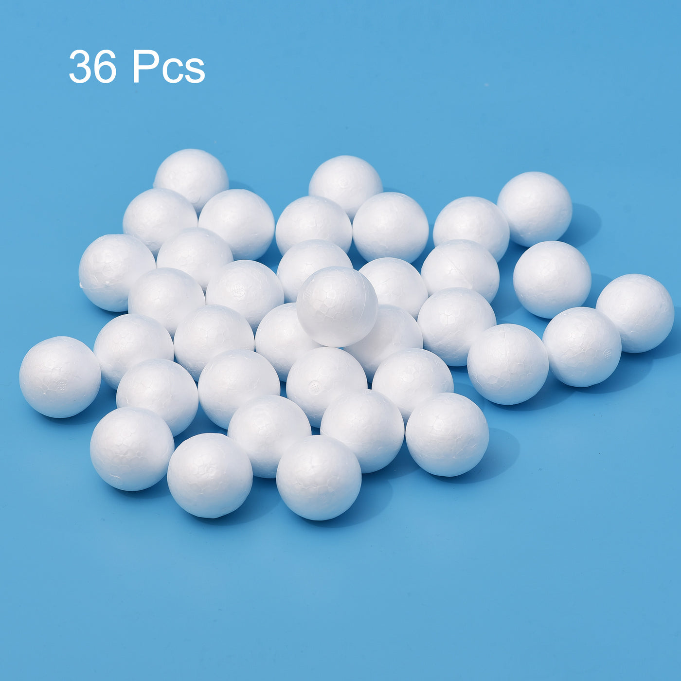 Uxcell Uxcell 36Pcs 2" White Polystyrene Foam Solid Balls for Crafts and Party Decorations