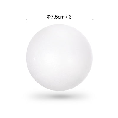 Harfington Uxcell Polystyrene Foam Solid Balls for Crafts and Party Decorations