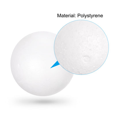 Harfington Uxcell Polystyrene Foam Solid Balls for Crafts and Party Decorations