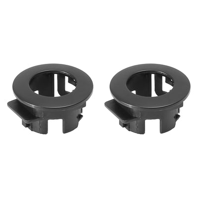 Harfington 2pcs 89348-28100 Car Bumper PDC Parking Assist Sensor Retainer Holder Replacement for Toyota Previa Tarago Estima Hybrid 2006-2019 Black