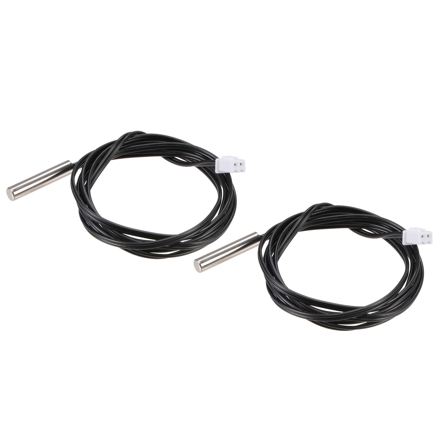 uxcell Uxcell 2pcs 10K Temperature Sensor Probe, Stainless Steel NTC Thermal Sensor Probe 3.3ft Digital Thermometer Extension Cable