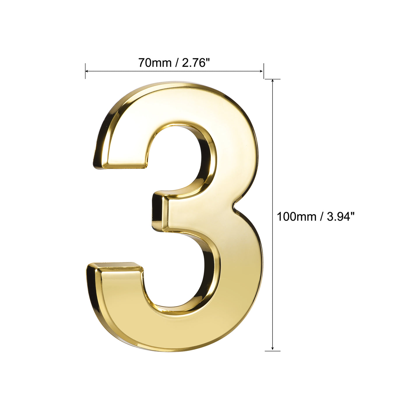 uxcell Uxcell Self Adhesive House Numbers, ABS Plastic Number for Hotel Mailbox