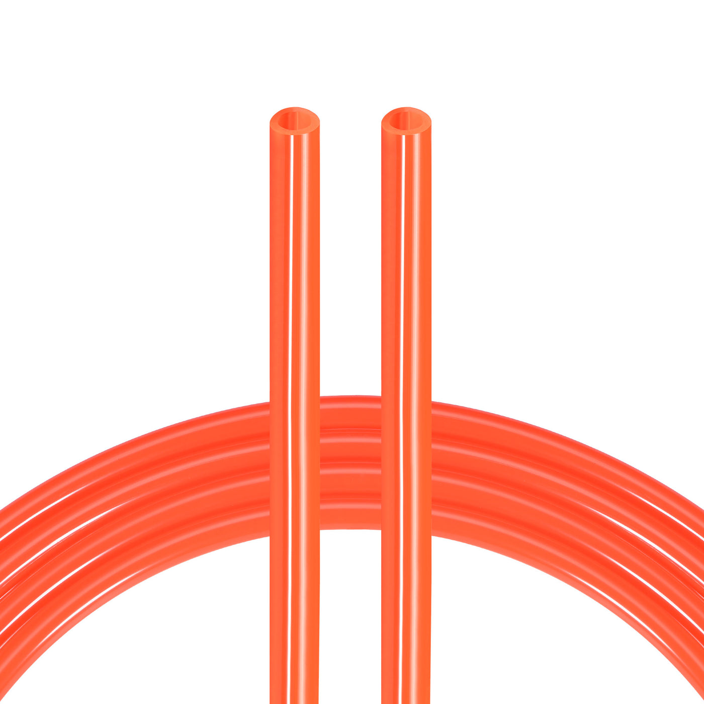 uxcell Uxcell Pneumatic Air Hose Tubing Air Compressor Tube 5mm/0.2''ID x 8mm/0.3''OD x 7.7m/25.2Ft Polyurethane Pipe Bright Orange