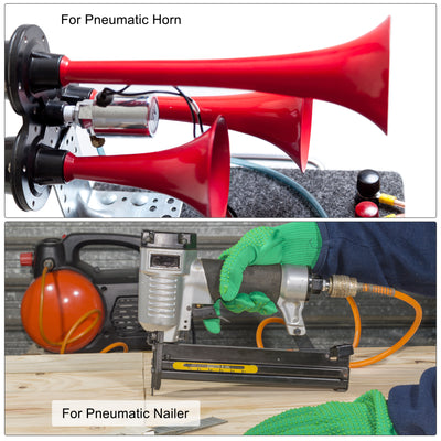 Harfington Uxcell Pneumatic Air Hose Tubing Air Compressor Tube 5mm/0.2''ID x 8mm/0.3''OD x 11m/36Ft Polyurethane Pipe Bright Orange