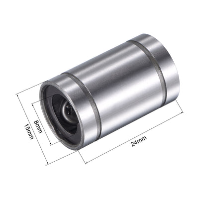 Harfington Uxcell Linear Ball Bearings Steel Cage for CNC 3D Printer