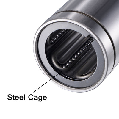 Harfington Uxcell Linear Ball Bearings Steel Cage for CNC 3D Printer