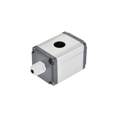 Harfington Uxcell Single Hole 16mm Aluminum Switch Button Station Box with a PG7 Cable Gland