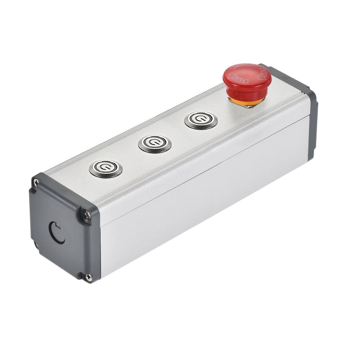 uxcell Uxcell 4 Holes 16mm Aluminum Switch Button Station Box with a PG7 Cable Gland