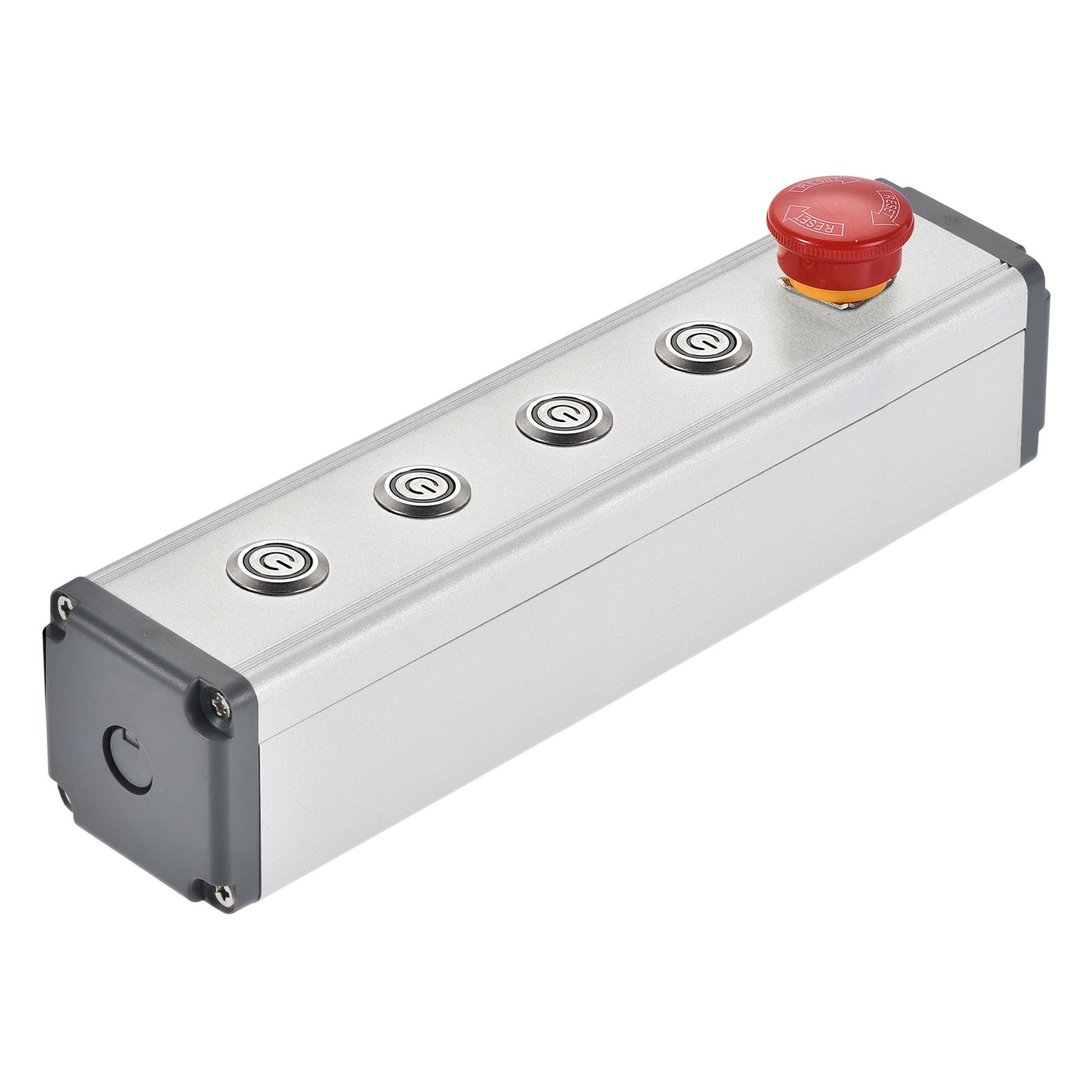 uxcell Uxcell 5 Holes 16mm Aluminum Switch Button Station Box with a PG7 Cable Gland