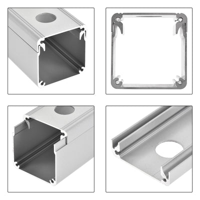 Harfington Uxcell Single Holes 16mm Aluminum Switch Button Station Box with a PG7 Cable Gland and Mounting Base