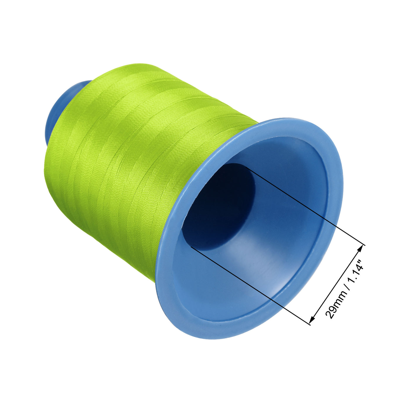 Uxcell Uxcell Bonded Polyester Threads Extra-strong 1968 Yards 150D/0.25mm (Lawn Green, 2pcs)