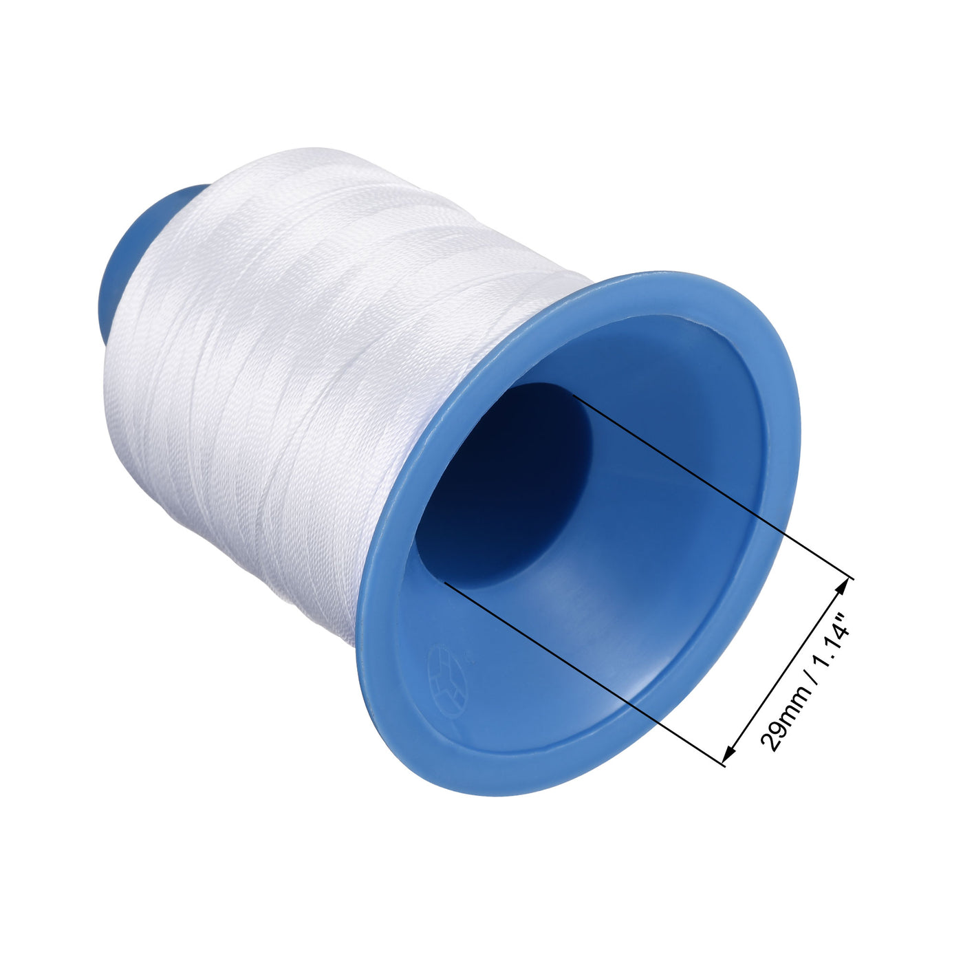 Uxcell Uxcell Bonded Polyester Thread Extra-strong 610 Yards 420D/0.45mm (White)