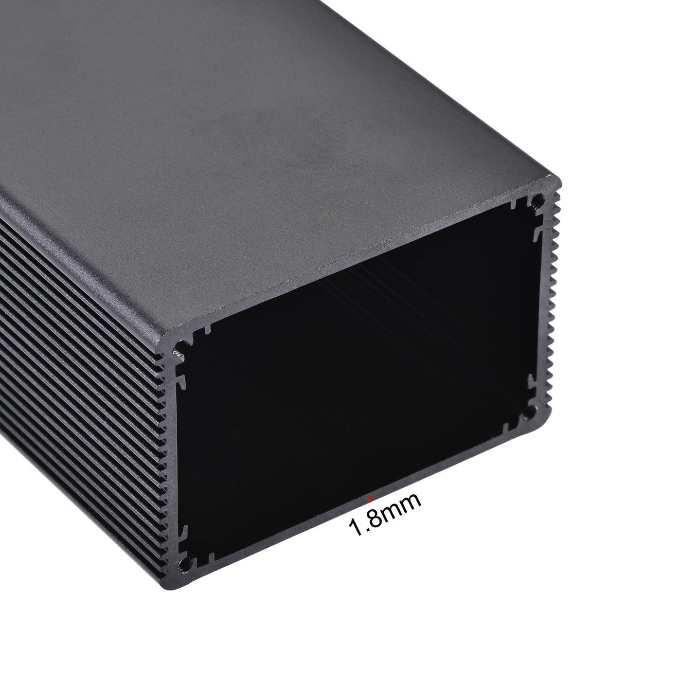 uxcell Uxcell 100mm x 66mm x 43mm Aluminum Electrical Project Case for Audio Amplifier Black