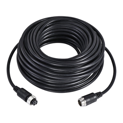 Harfington Uxcell Video Aviation Cable 4-Pin 49.21FT 15 Meters Male to Female Extension Cable