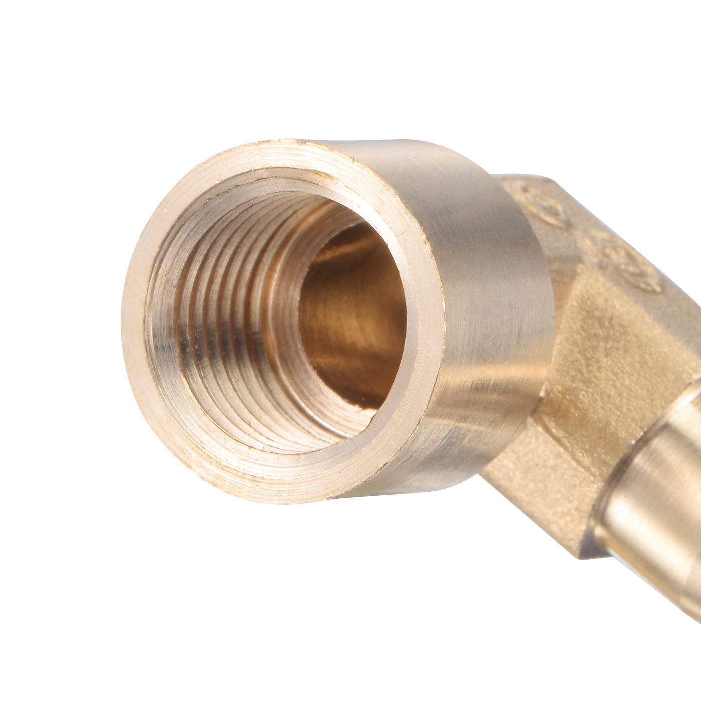 Uxcell Uxcell Brass Hose Barb Fitting Elbow 8mm x G1/4 Female Thread Right Angle Pipe Connector with Stainless Steel Hose Clamp