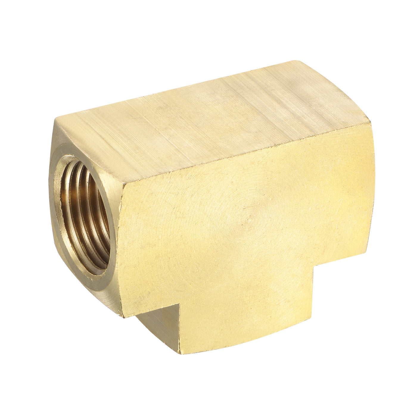 Uxcell Uxcell Brass Hose Fitting Tee 1/2 NPT Female Thread 3 Way Pipe Connector Adapter