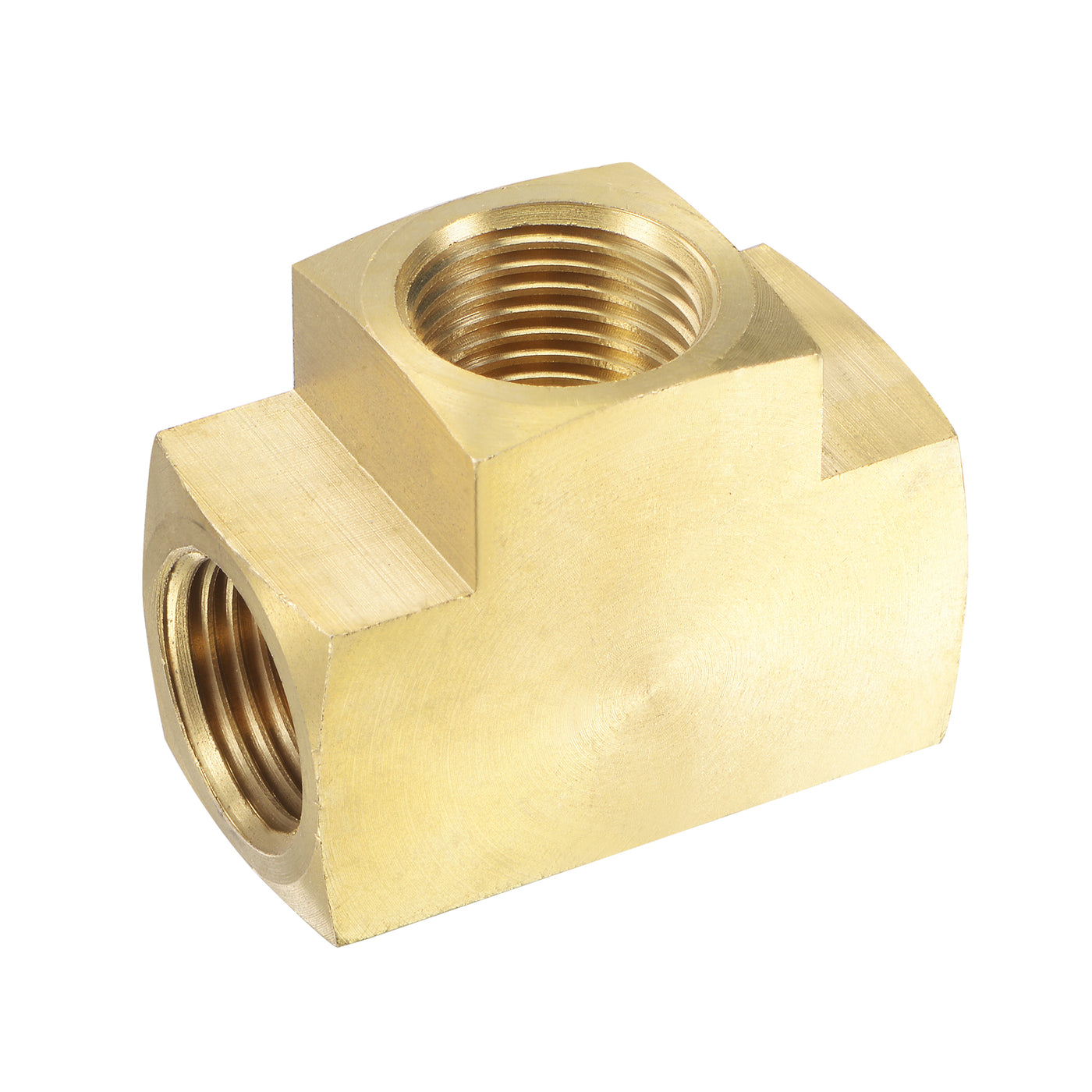 Uxcell Uxcell Brass Hose Fitting Tee 1/2 NPT Female Thread 3 Way Pipe Connector Adapter