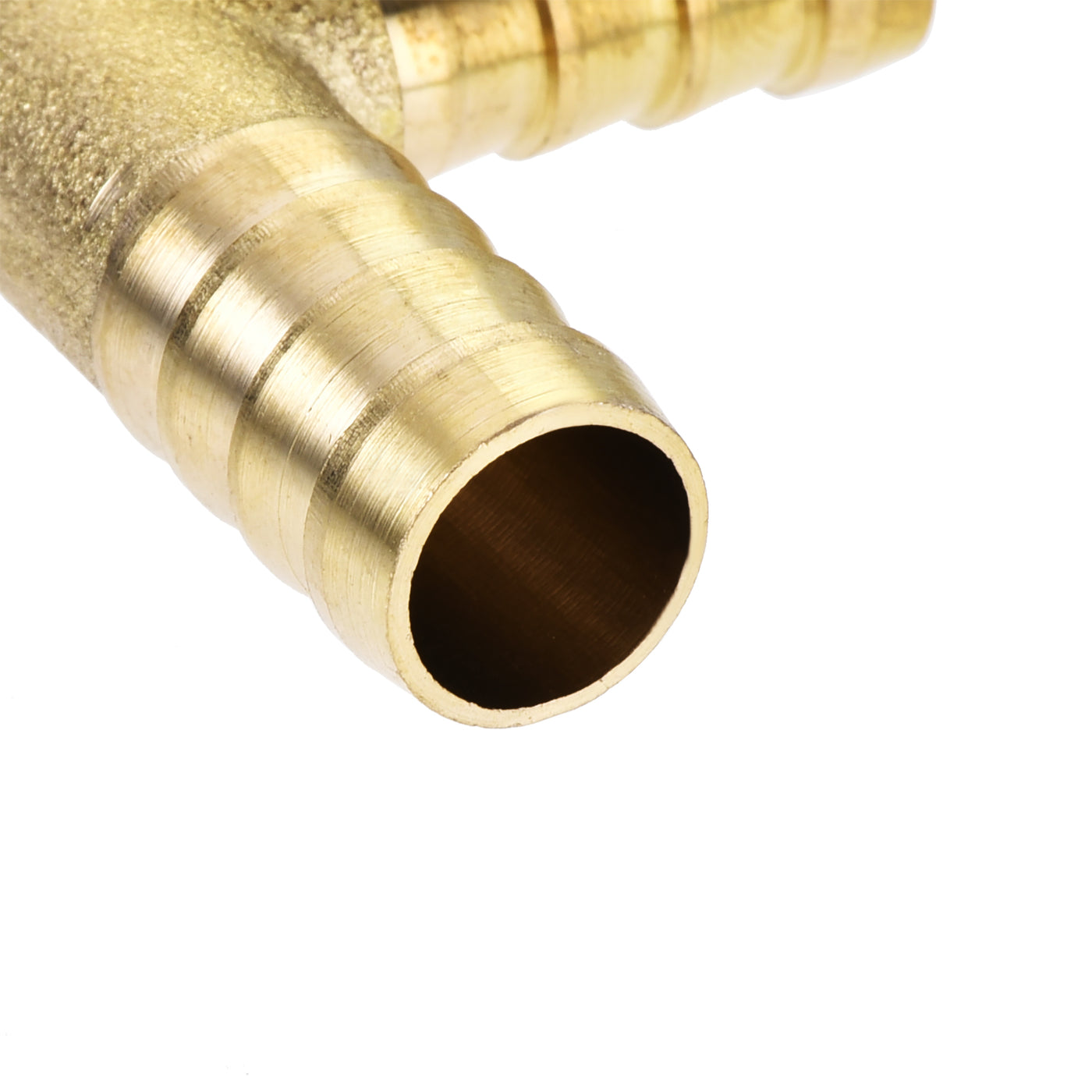 Uxcell Uxcell Reducing Barb Hose Fitting Tee T Shape Pipe Connector Brass 3/8" x 3/8" x 5/16"