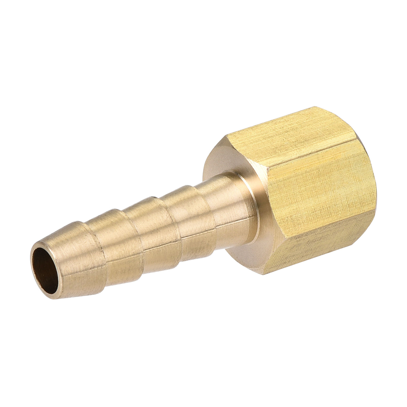 Uxcell Uxcell Brass Barb Hose Fitting Connector Adapter 3/16 Barbed x 1/8NPT Female Pipe 2pcs