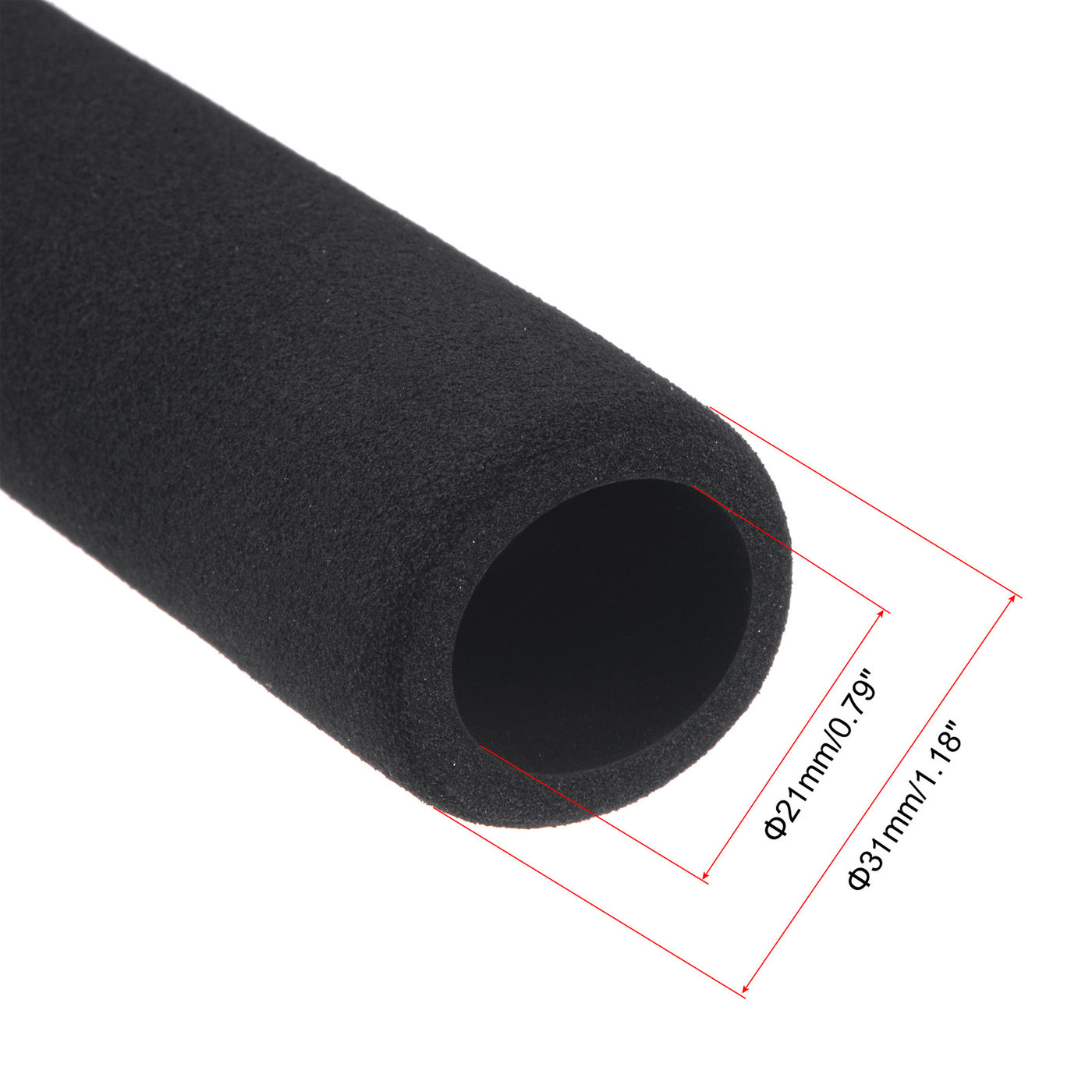 uxcell Uxcell Foam Tubing for Handle Grip Support, Pipes Insulation