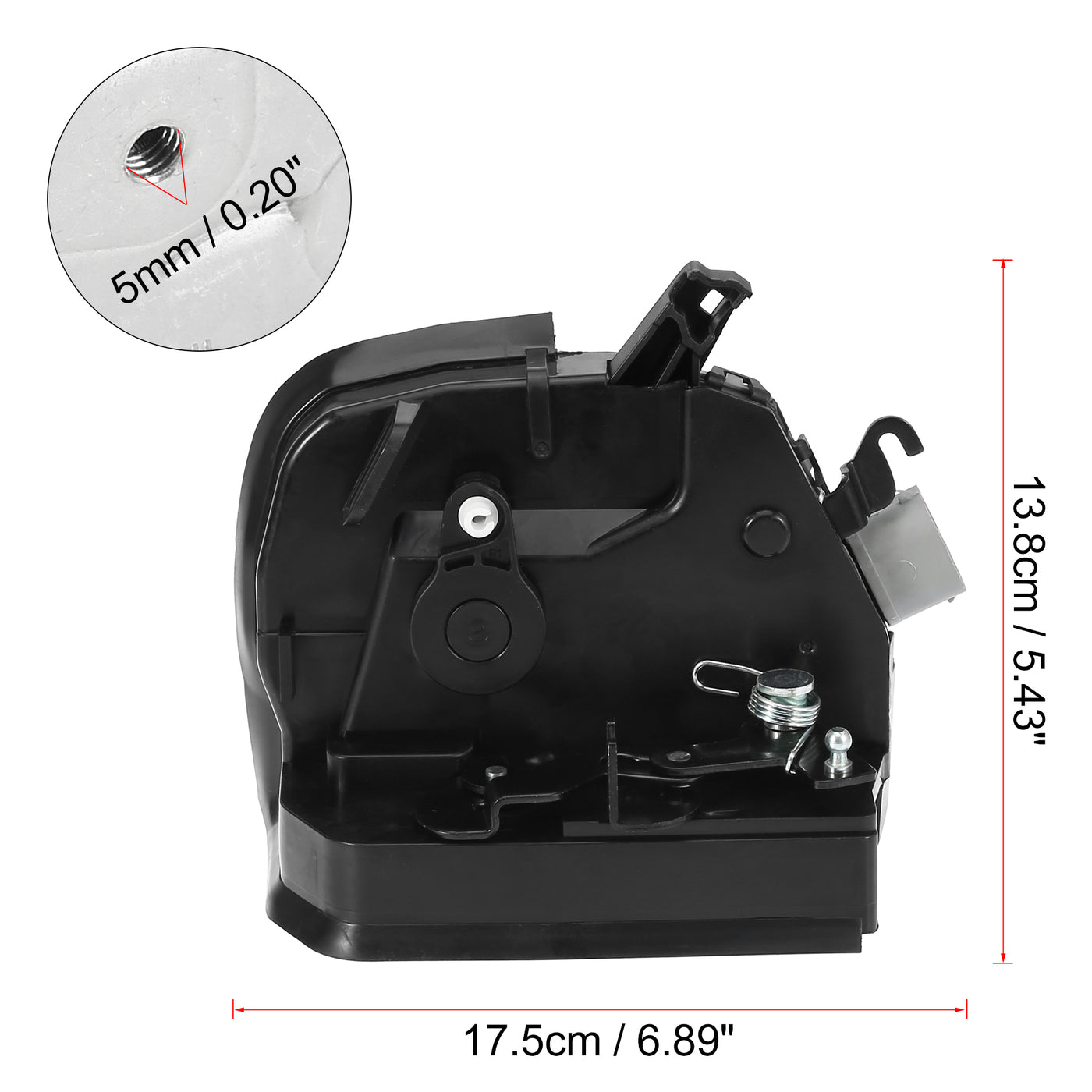 X AUTOHAUX Rear Right Door Lock Actuator 7 Pins 51228402602 for BMW X5 2000-2006