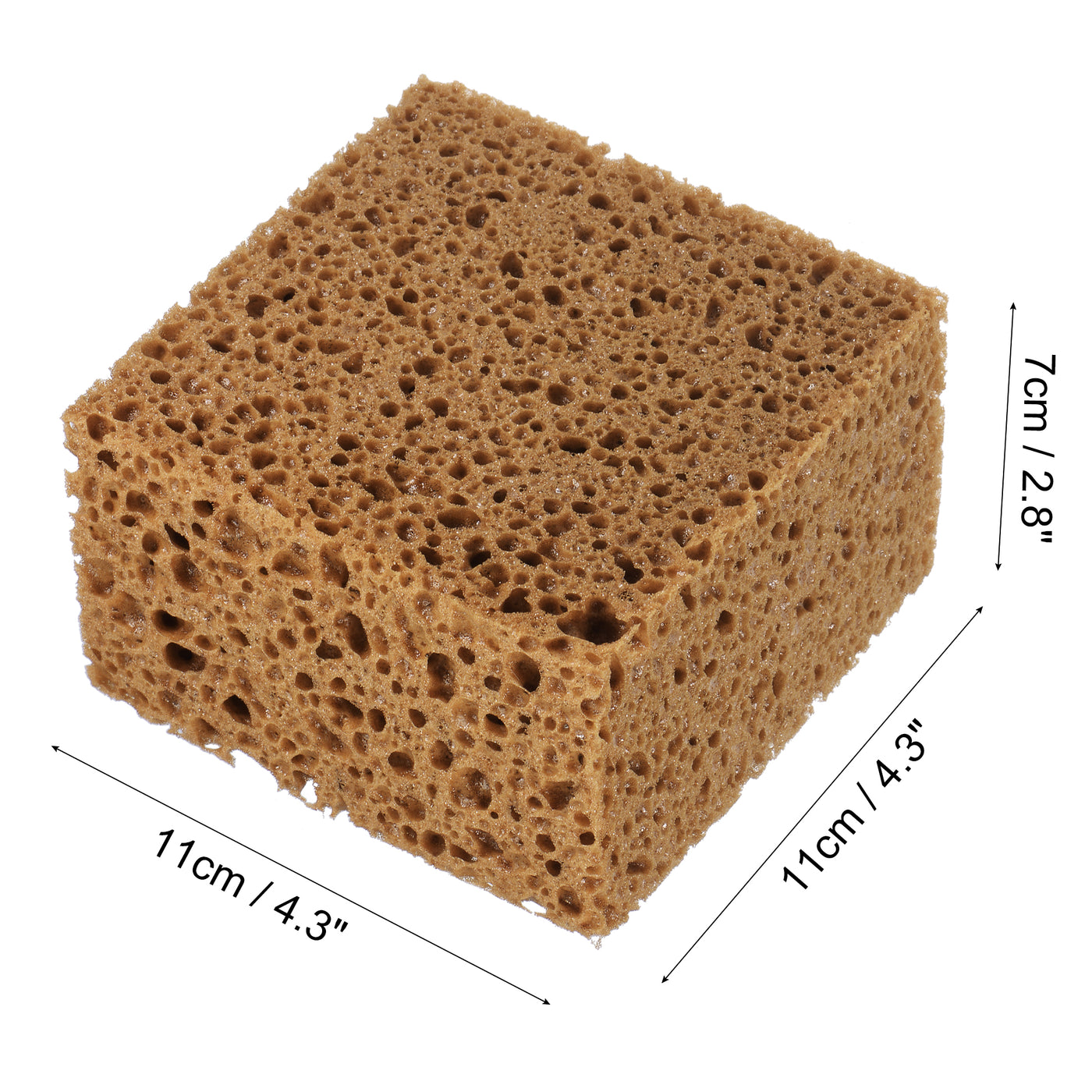 uxcell Uxcell Knockdown Texture Sponge 4.3"x4.3" Faux Sponge Painting Supplies Drywall Patch Wall Ceiling Texturing Light Brown