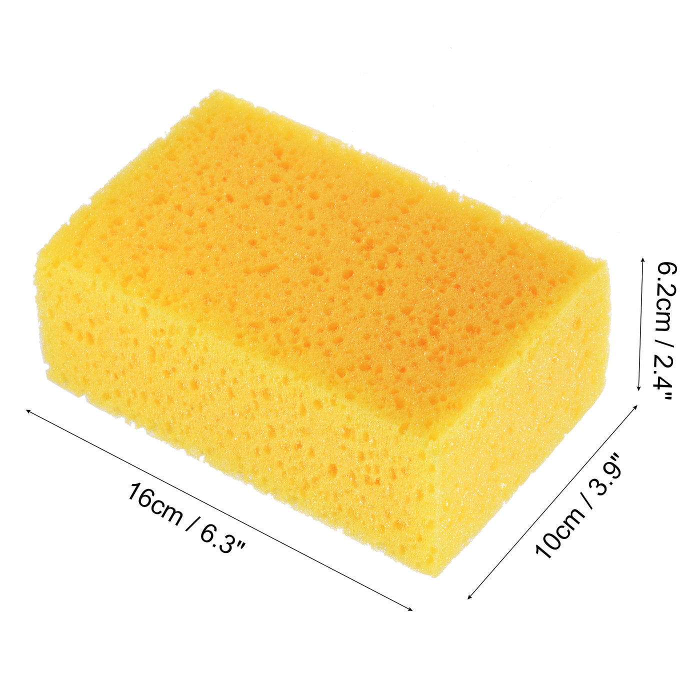 uxcell Uxcell Knockdown Texture Sponge 6.3"x3.9" Faux Sponge Painting Supplies Drywall Patch Wall Ceiling Texturing Yellow