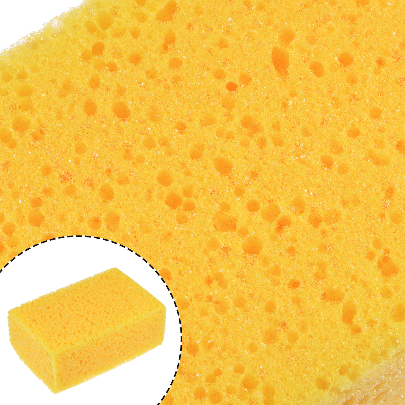 uxcell Uxcell Knockdown Texture Sponge 6.3"x3.9" Faux Sponge Painting Supplies Drywall Patch Wall Ceiling Texturing Yellow