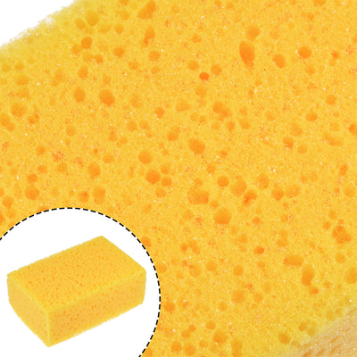 Harfington Uxcell Knockdown Texture Sponge 6.3"x3.9" Faux Sponge Painting Supplies Drywall Patch Wall Ceiling Texturing Yellow