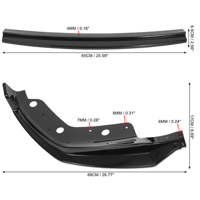 Harfington Glossy Black Car Front Bumper Bottom Lip Spoiler Splitter Bumper Lip for BMW 3 Series G28 2019 2020 2021