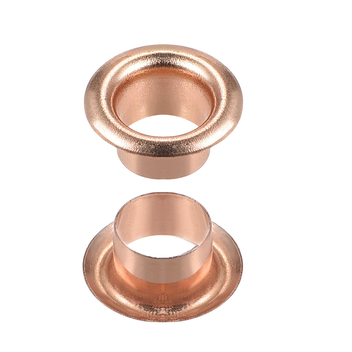 uxcell Uxcell Eyelets with Washers, 11 x 6 x 5mm Iron Through Hole Hollow Rivets Grommets Rose Gold 200 Set