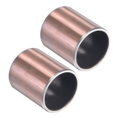 Harfington Uxcell Sleeve (Plain) Bearings 3/4" x 7/8" x 1" Wrapped Oilless Bushings 2pcs