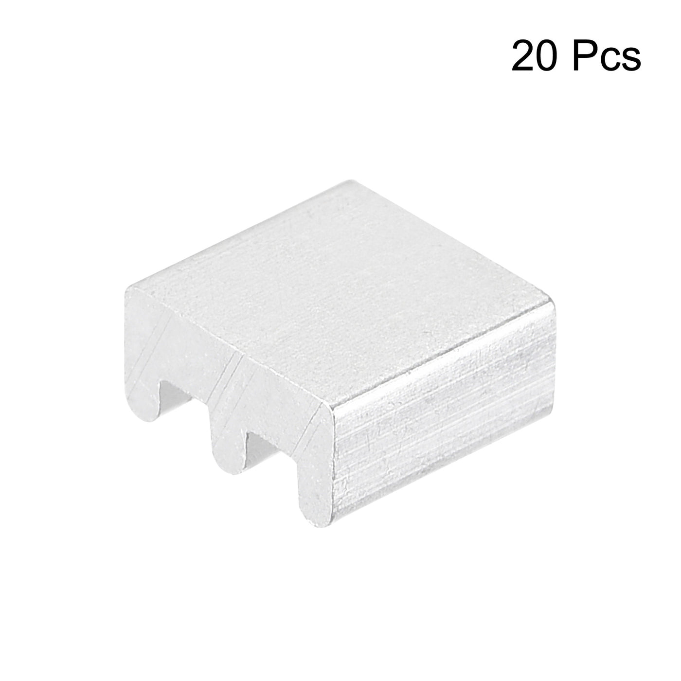 uxcell Uxcell 7x7x3.5mm Aluminum Heatsink Electronics Cooler for MOS IC Chip Silver 20 Pcs