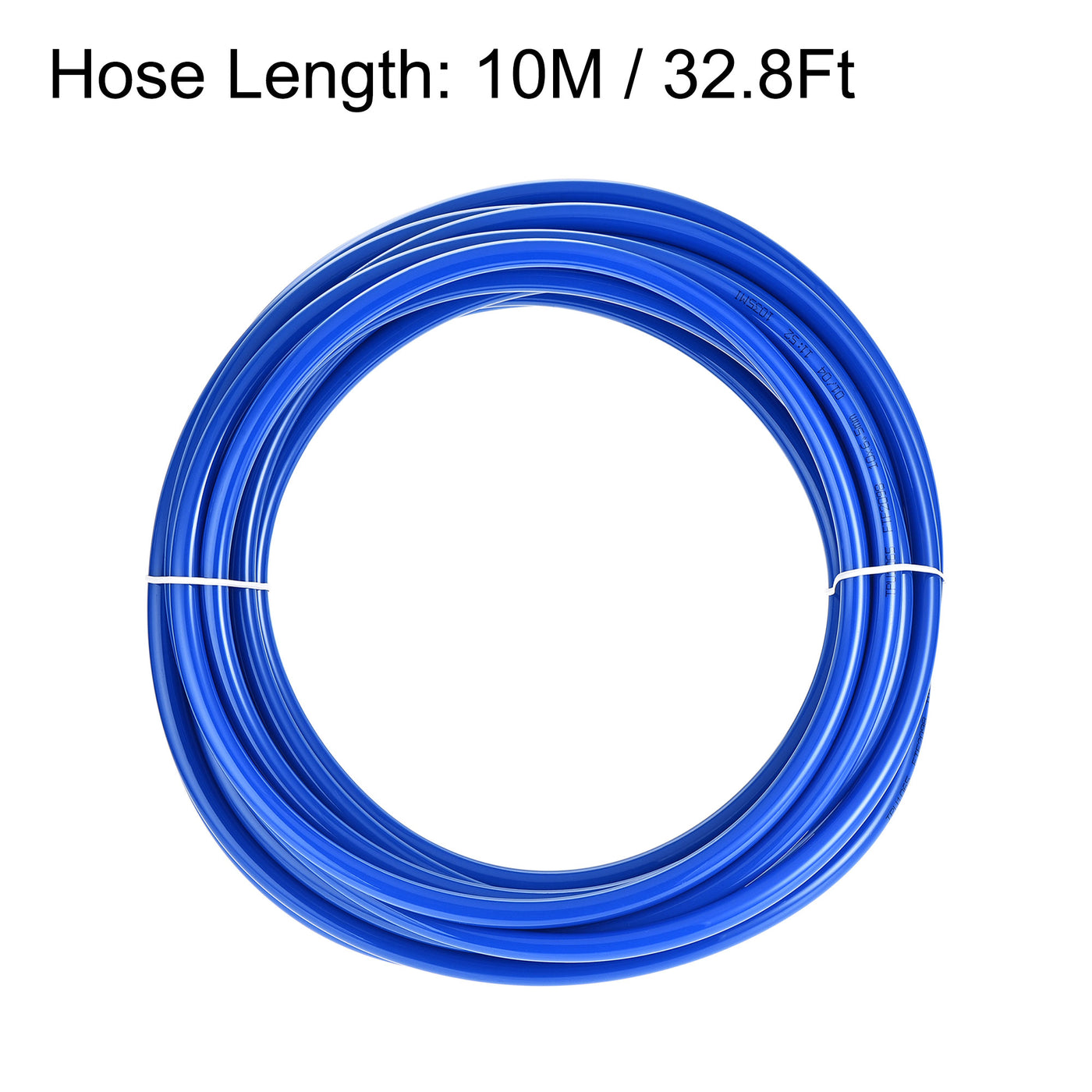 uxcell Uxcell Pneumatic PU Air Tubing Kit with Push to Connect Fittings for Air Hose Line Pipe 10mm OD 10 Meters Blue