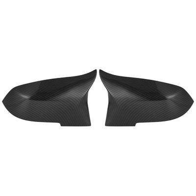 Harfington Pair Door Rearview Mirror Cover Cap Replacement Carbon Fiber Pattern for BMW F20 F22 F23 F30 F31 F32 F33 F36 F87 M2 X1 E84