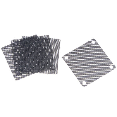 Harfington Uxcell PC Dust Fan Screen with Screws for Cooling Dustproof Case Cover PVC 50mm 4pcs