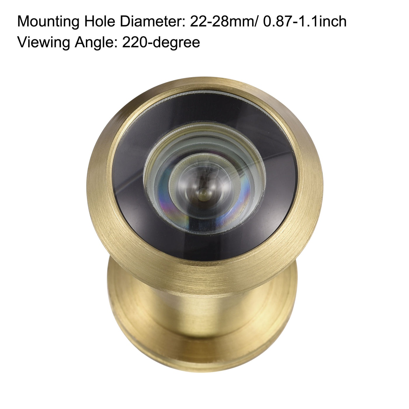 uxcell Uxcell Brass Door Viewer Peephole with Rotating Cover for Doors