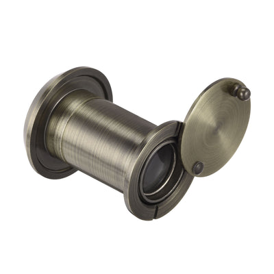 Harfington Uxcell Brass Door Viewer Peephole with Rotating Cover for Doors