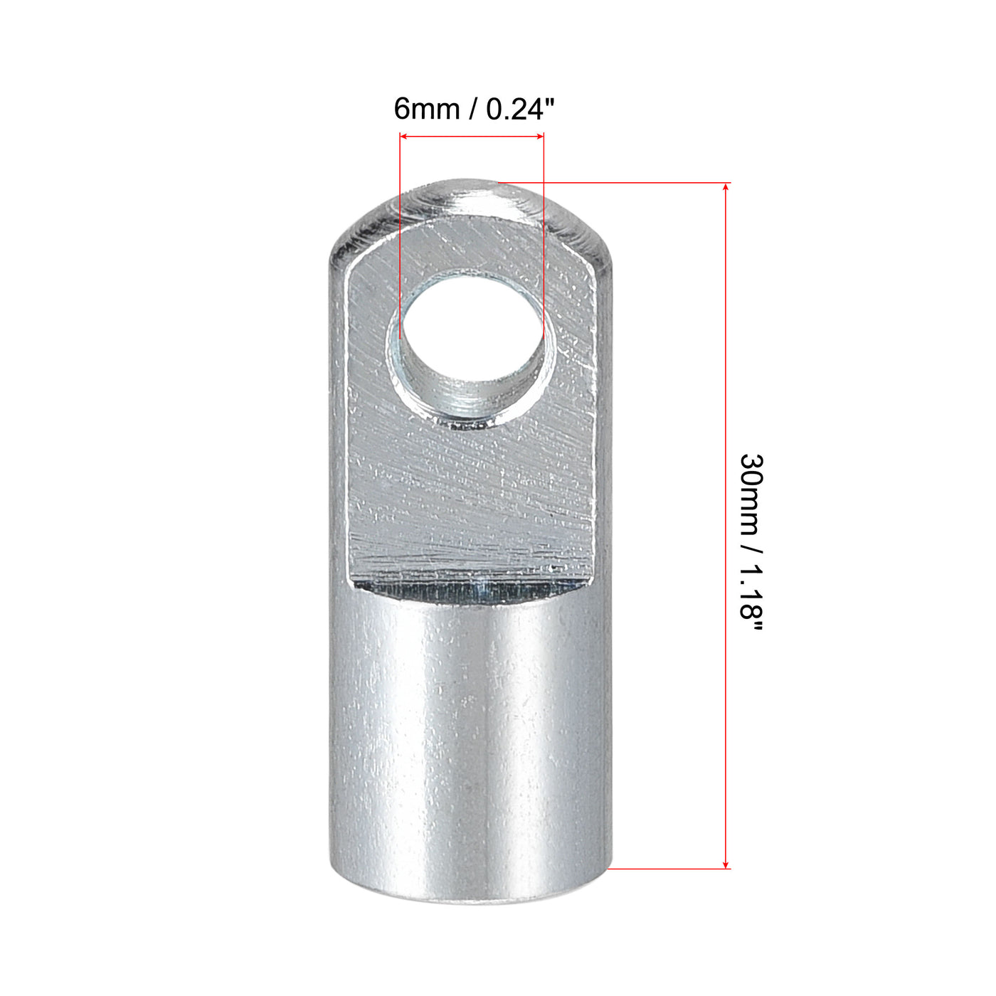 Uxcell Uxcell Air Cylinder Rod Clevis End M16x1.5 Female Thread 78mm I Type Connector