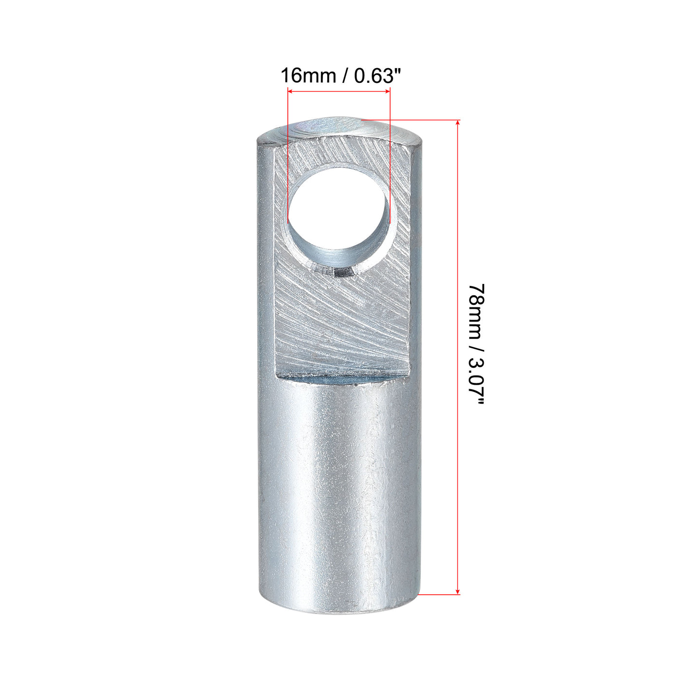 uxcell Uxcell Air Cylinder Rod Clevis End M16x1.5 Female Thread 78mm I Shape Connector